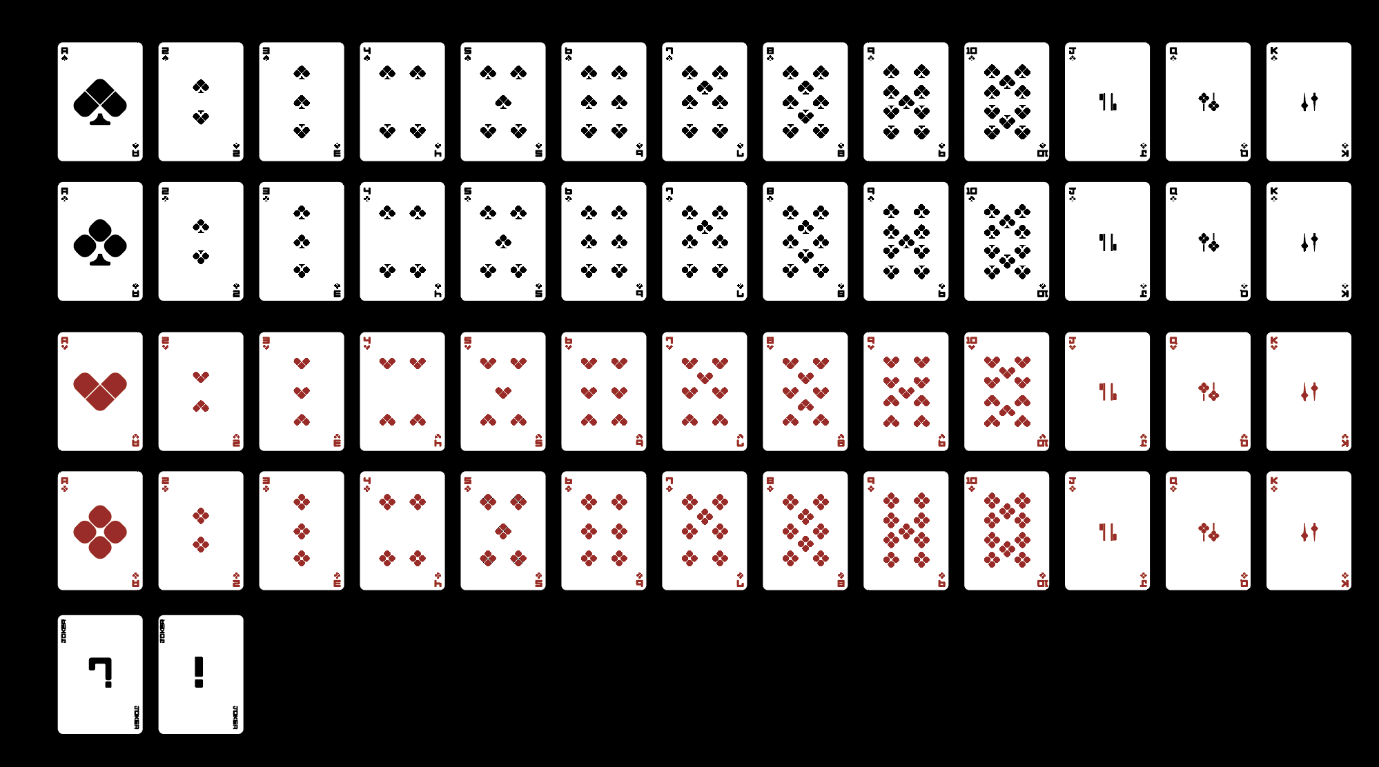Curvo 2 playing card design